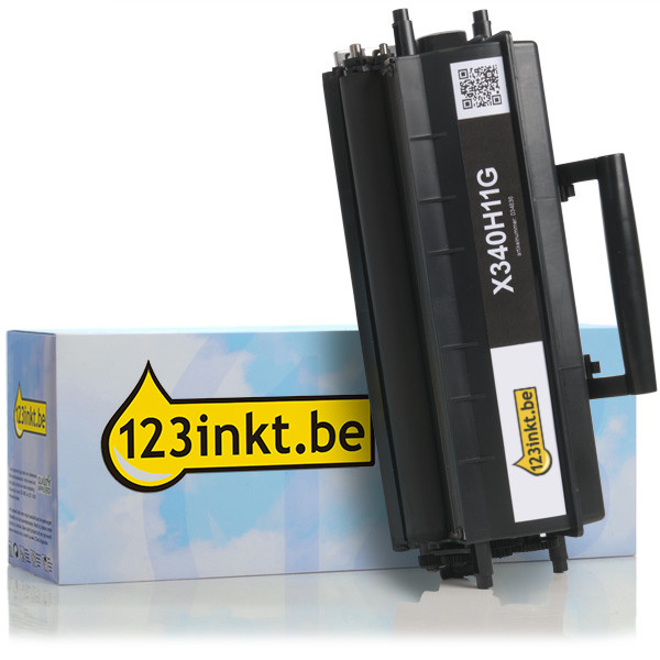 Lexmark X340H11G toner zwart hoge capaciteit (123inkt huismerk) X340H11GC 034836 - 1
