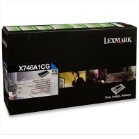 Lexmark X746A1CG toner cyaan (origineel) X746A1CG 904066
