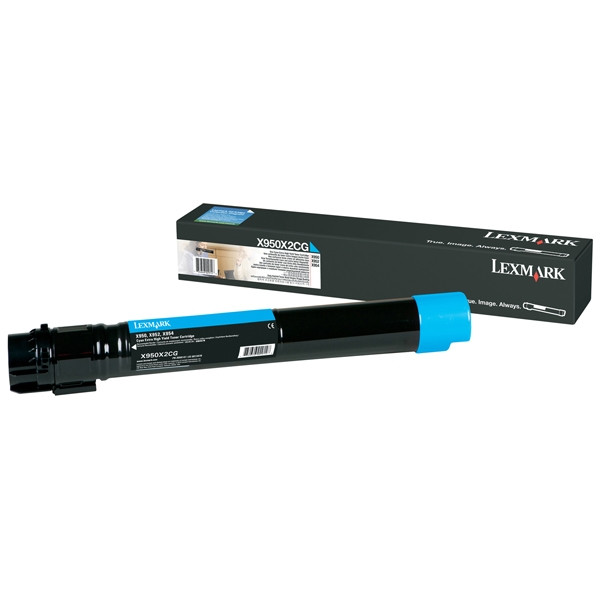 Lexmark X950X2CG toner cyaan (origineel) X950X2CG 037176 - 1