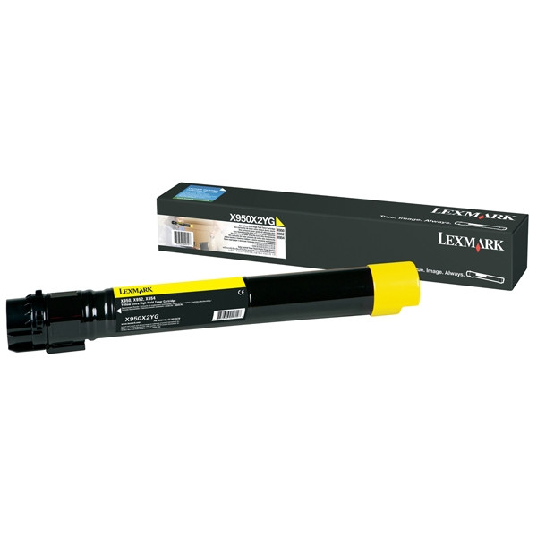 Lexmark X950X2YG toner geel (origineel) X950X2YG 037180 - 1