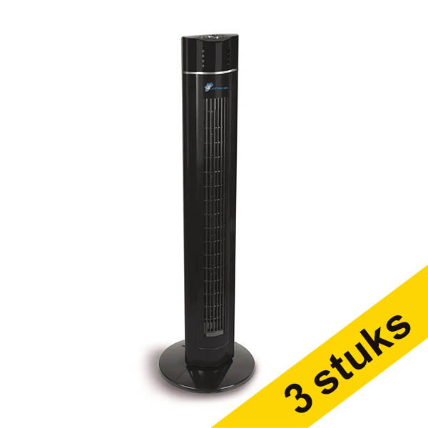 Aanbieding: 3x Lifetime Air torenventilator zwart 828968 - 1