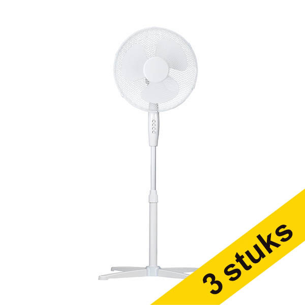 Aanbieding: 3x Lifetime Air ventilator staand wit 828966 - 1