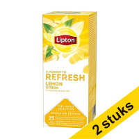 Lipton Aanbieding: 2x Lipton FGS Zwarte Thee Citroen (6 x 25 stuks)  423447