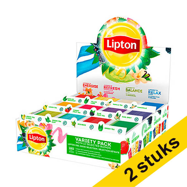 Aanbieding: 2x Lipton assortimentsbox thee (180 stuks) 423443 - 1