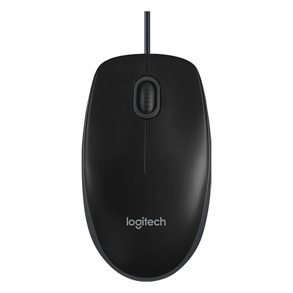 Logitech B100 muis met kabel zwart 910-003357 828062 - 5