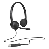 Logitech H340 stereo bekabelde headset