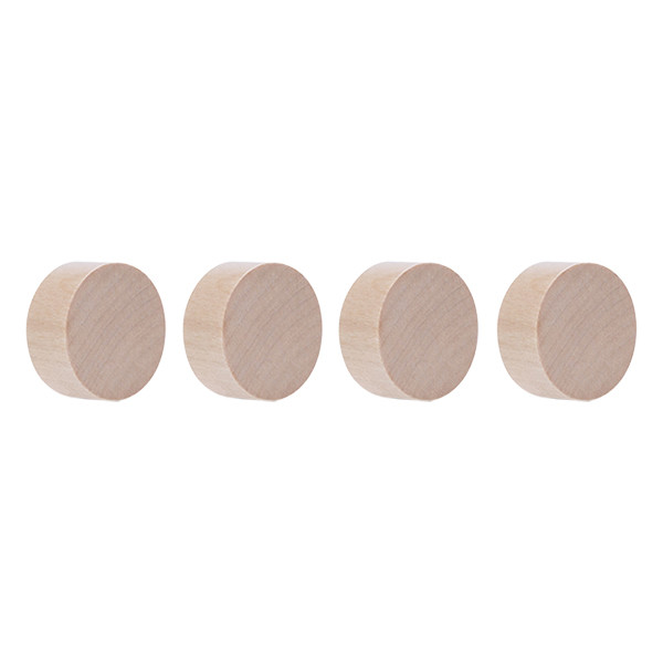 Magnetoplan Wood Series magneten 30 mm (4 stuks) 1665449 423367 - 1