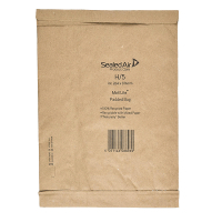 Mail Lite gewatteerde envelop bruin 264 x 374 mm - zelfklevend (50 stuks) A12056 209412
