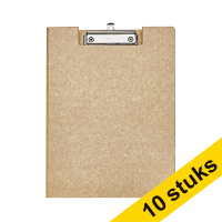Aanbieding: 10x Maul Balance klembord met omslag houtnerf A4 staand
