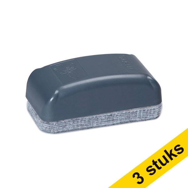 Maul Aanbieding: 3x Maul 12-laags vlies whiteboardwisser 9,4 x 4,9 cm  424835 - 1