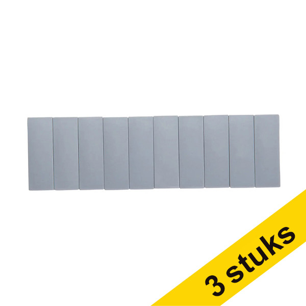Aanbieding: 3x Maul magneten rechthoek 54 x 19 mm grijs (10 stuks) 424863 - 1