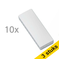 Aanbieding: 3x Maul magneten rechthoek 54 x 19 mm wit (10 stuks)