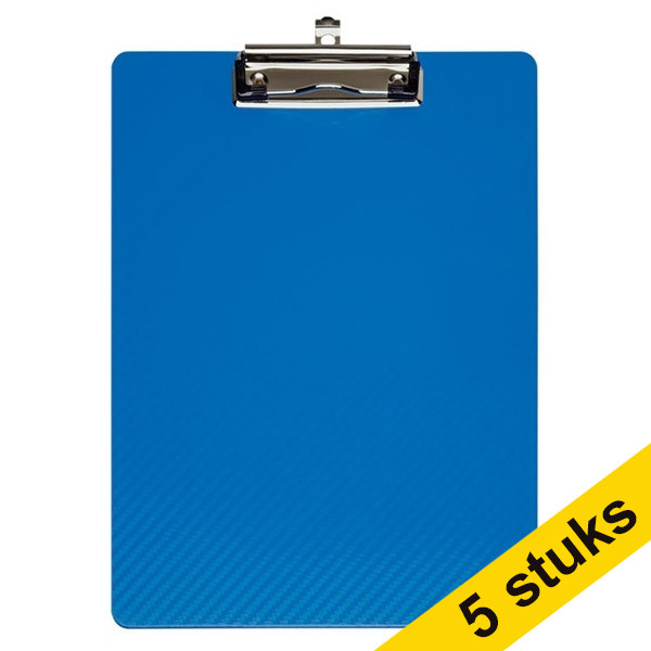 Aanbieding: 5x Maul Flexx klembord blauw A4 staand 402457 - 1
