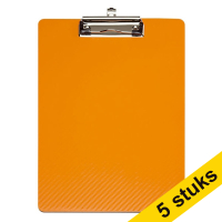Aanbieding: 5x Maul Flexx klembord oranje A4 staand