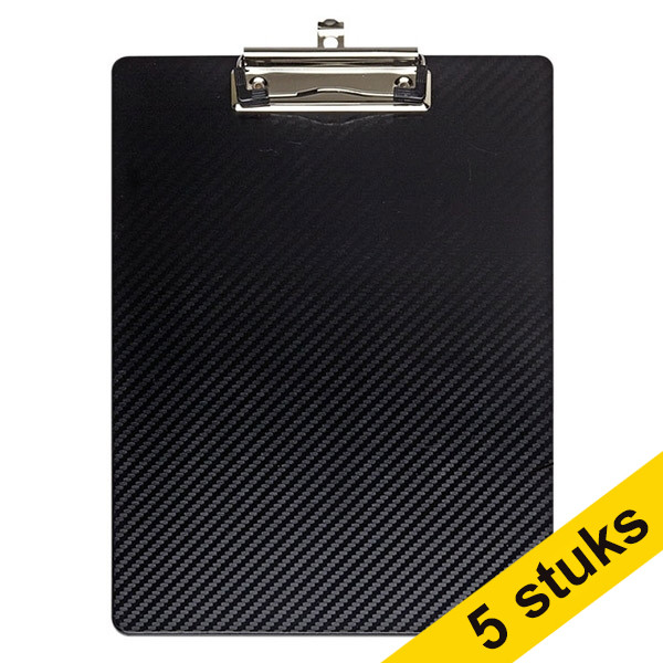 Aanbieding: 5x Maul Flexx klembord zwart A4 staand 402456 - 1