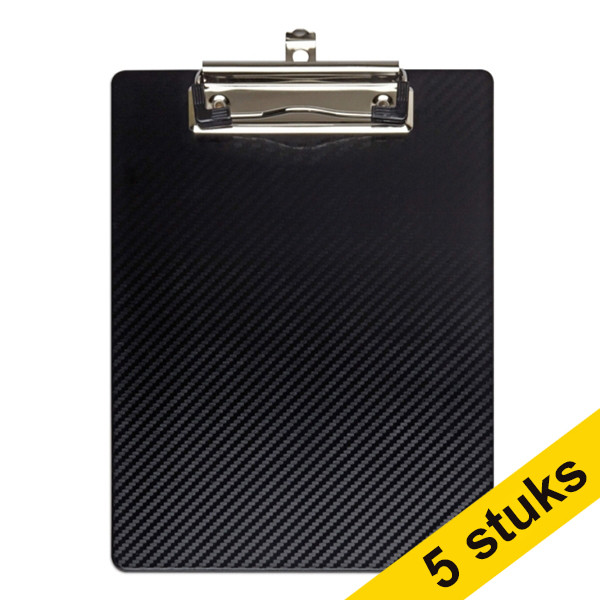 Aanbieding: 5x Maul Flexx klembord zwart A5 staand 402464 - 1