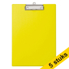 Aanbieding: 5x Maul klembord geel A4 staand 402439 - 1