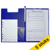 Aanbieding: 5x Maul klembord met omslag blauw A4 staand 402468 - 1
