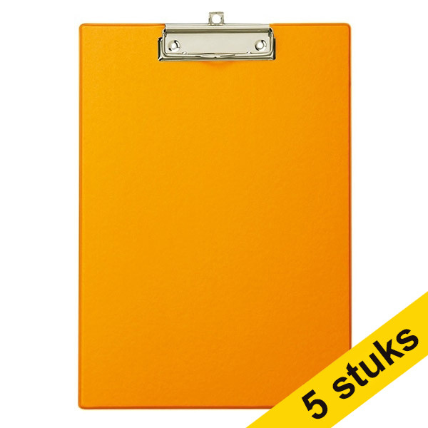 Aanbieding: 5x Maul klembord oranje A4 staand 402440 - 1