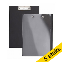 Aanbieding: 5x Maul klembord zwart met insteekhoes A4 staand