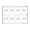 Maul Extraslim binnenvitrine 8 x A4 aluminium 354879 - 1