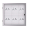 Maul MAULexcite buiten-/binnenvitrine 6 x A4 aluminium 6653608 402389