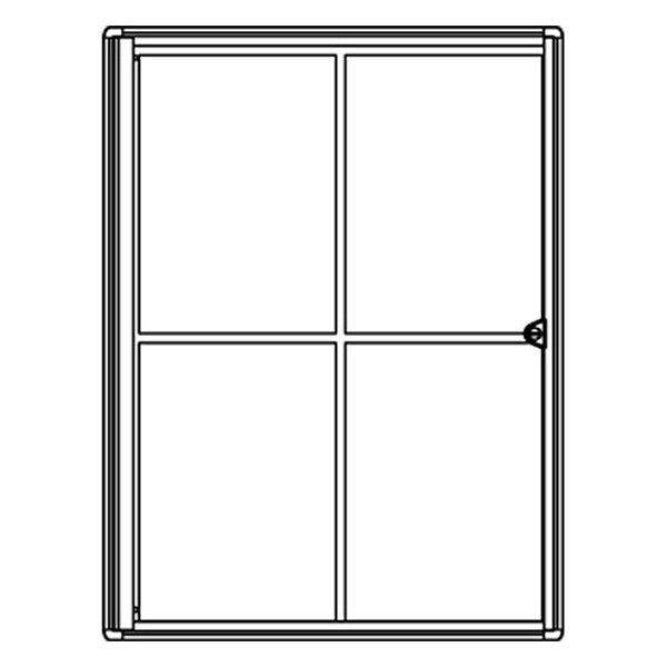 Maul MAULextraslim binnenvitrine 4 x A4 aluminium 6820408 402394 - 2