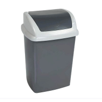 Maul Swing vuilnisbak (10 liter, grijs) 354896