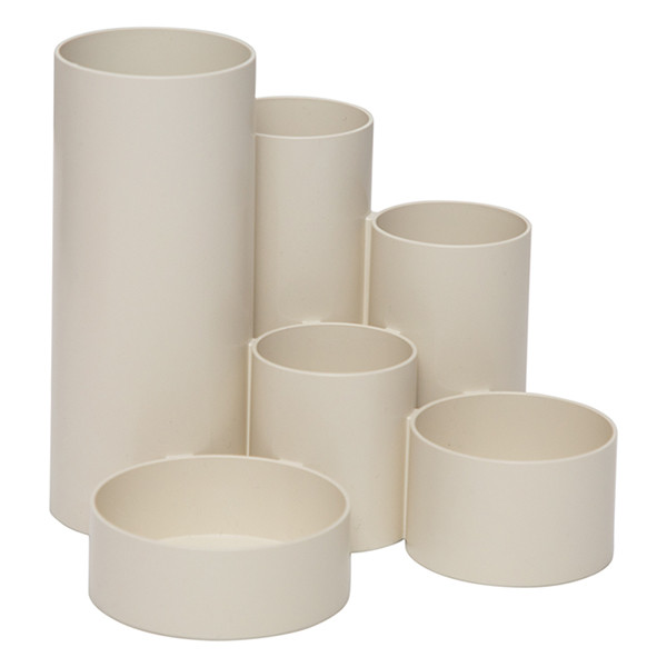 Maul Tubo pennenhouder van gerecycleerde kunststof wit 4115602 424903 - 1