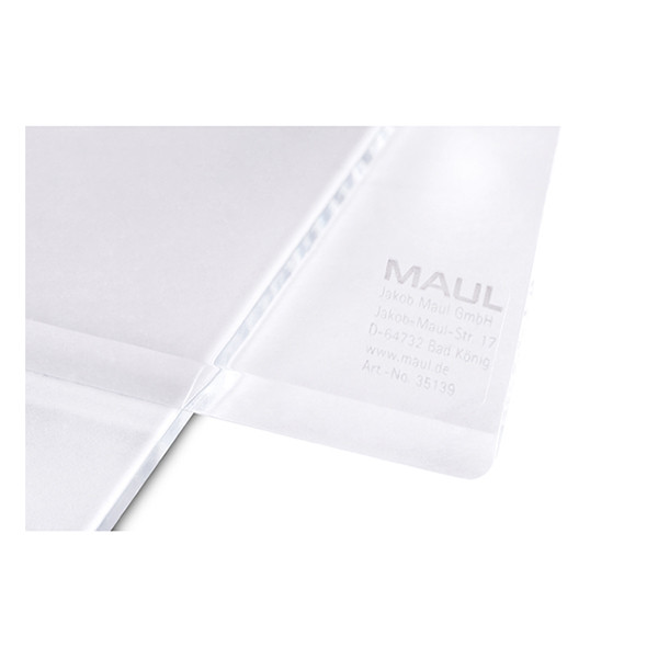 Maul acryl boekensteunen transparant 10 x 10 x 13 cm (2 stuks) 3513505 402196 - 2