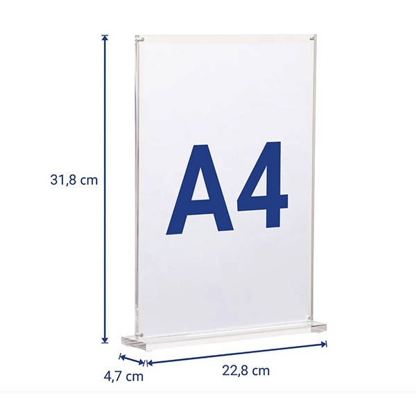 Maul acryl tafelstandaard Vision magnetisch (A4) 354894 - 2