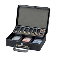 Maul luxe stalen geldkist zwart (30 x 25,5 x 9,3 cm) 5631490 402012