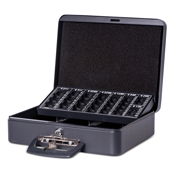 Maul luxe stalen geldkist zwart (30 x 25,8 x 9 cm) 402012 - 2