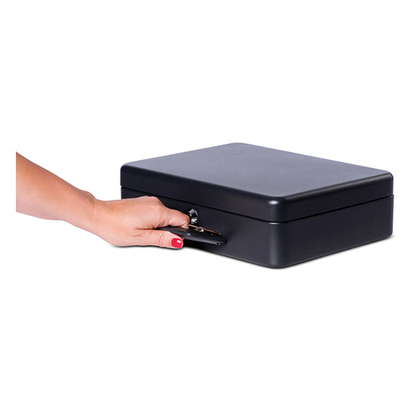 Maul luxe stalen geldkist zwart (30 x 25,8 x 9 cm) 402012 - 4