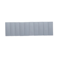 Maul magneten rechthoek 54 x 19 mm grijs (10 stuks) 402406