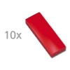 Maul magneten rechthoek 54 x 19 mm rood (10 stuks)
