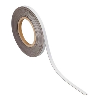 Maul magnetische etiketband uitwisbaar wit 1 cm x 10 m 6524102 402171