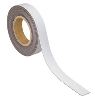 Maul magnetische etiketband uitwisbaar wit 3 cm x 10 m 6524502 402126