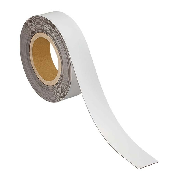 Maul magnetische etiketband uitwisbaar wit 4 cm x 10 m 6524702 402172 - 1