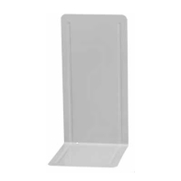 Maul metalen boekensteunen voor classeurs grijs 14 x 12 x 24 cm (2 stuks) 35430-82 402288