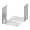Maul metalen boekensteunen zilver 14 x 14 x 8,5 cm (2 stuks)