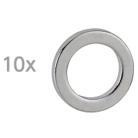 Maul neodymium ringmagneet 12 mm (10 stuks) 6168396 402178