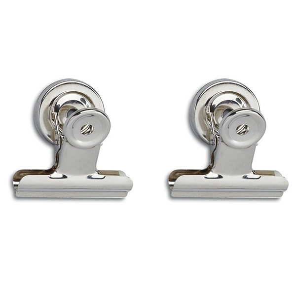 Maul papierklem 50 mm nikkel met magneet (2 stuks) 2185096 402053 - 1