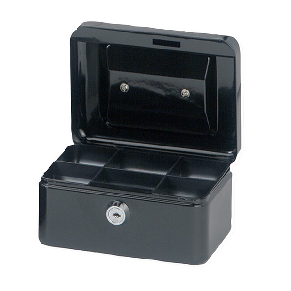 Maul stalen geldkist zwart (15,2 x 12,5 x 8 cm) 402008 - 1