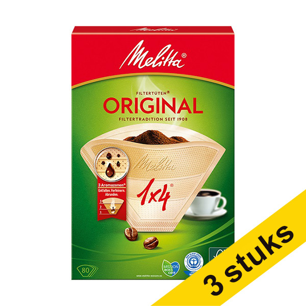 Melitta Aanbieding: 3x Melitta koffiefilters nr. 4 (80 stuks)  423941 - 1