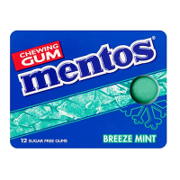 Mentos Breeze Mint kauwgom blister (12 stuks) 224630 423708