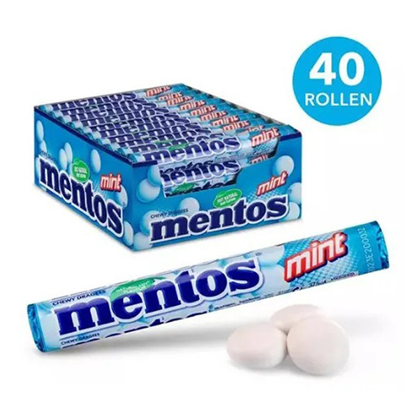 Mentos Mint rol single (40 stuks) 224621 423711 - 2