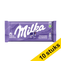 Aanbieding: 10x Milka Alpenmelk chocoladereep 90 gram