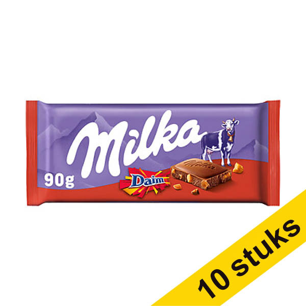 Aanbieding: 10x Milka Daim chocoladereep 100 gram 137197 - 1