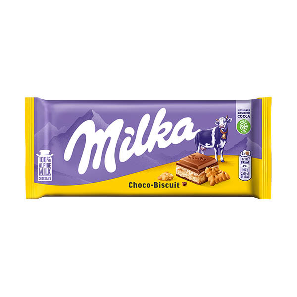 Milka Choco-Biscuit chocoladereep 100 gram 137192 - 1